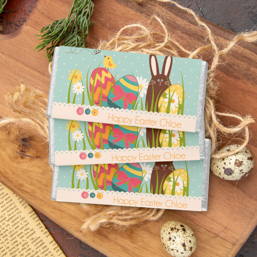 Easter Bunny Chocolate Wrapper - Personalised For You | Design 20266