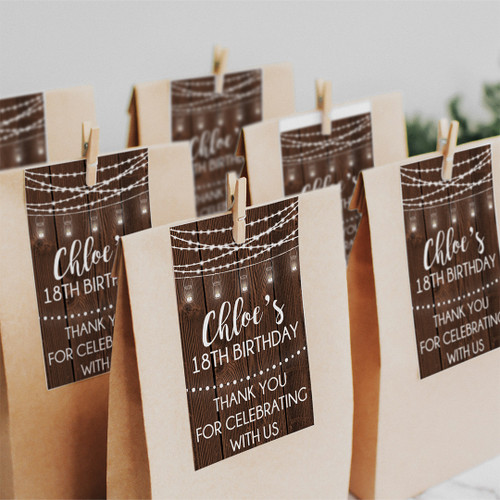 Rustic Glow Tags - Personalised For You | Design 20002