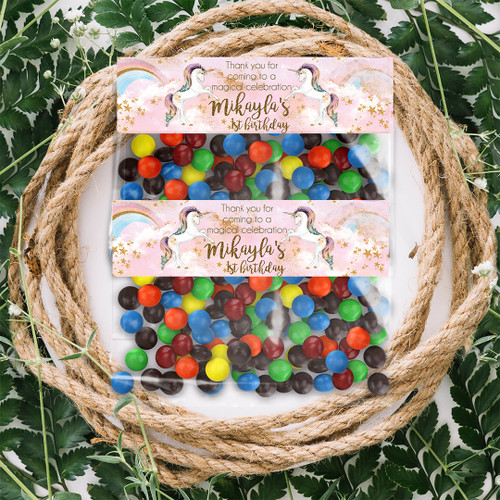 Stardust Unicorn Birthday Bag Topper - Personalised For You | Design 20067