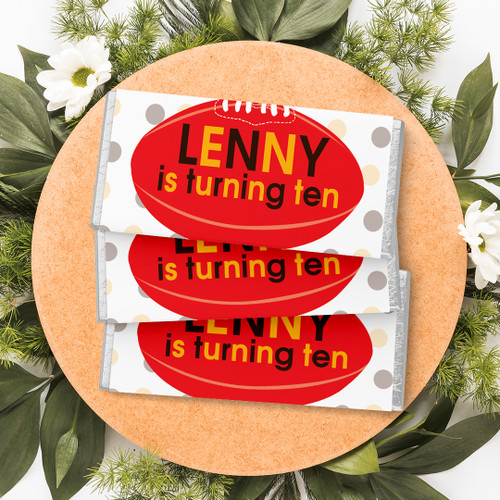 Footy Fever Birthday Chocolate Wrapper - Personalised For You | Design 20080