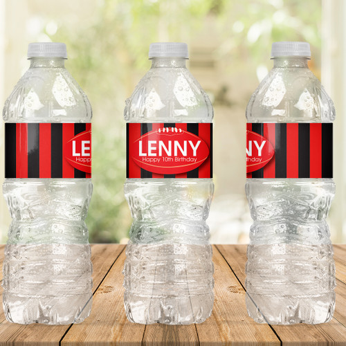 Footy Fever Birthday Drink Labels - Personalised For You | Design 20080