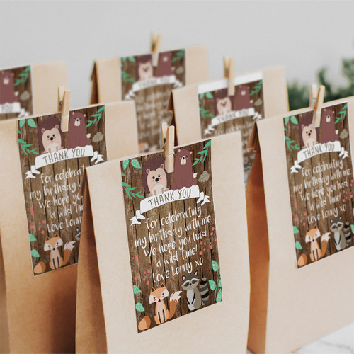 Woodland Animals Tags - Personalised For You | Design 20221 Wood