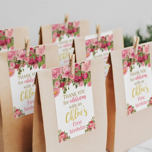 Roses Tags - Personalised For You | Design 20126 White