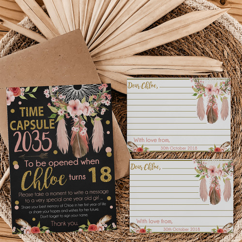 Boho Dreams Birthday Time Capsule - Personalised For You | Design 20100