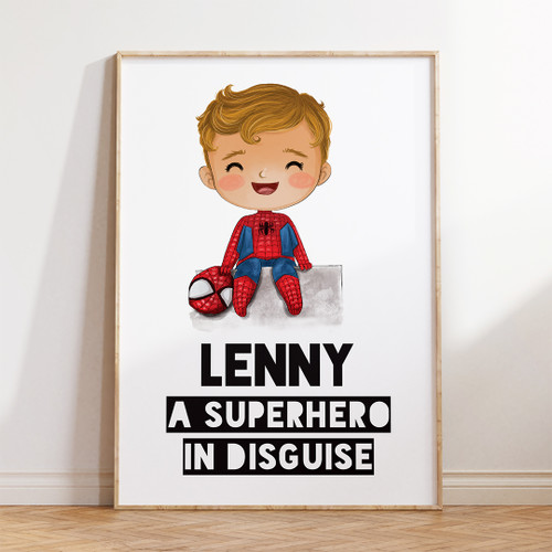 Web Slinger Print - Personalised For You | Design 21005 White