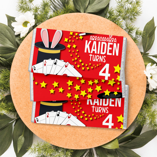 The Magic Trick Birthday Chocolate Wrapper - Personalised For You | Design 21115