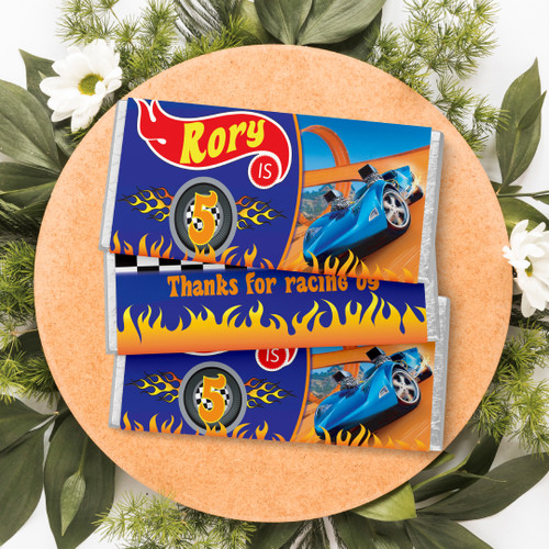 Flame Racers Birthday Chocolate Wrapper - Personalised For You | Design 20807