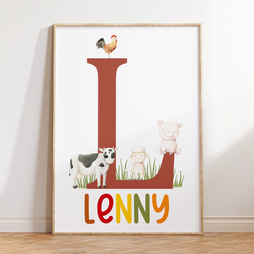 Farmyard Print - Personalised For You | Design 21113