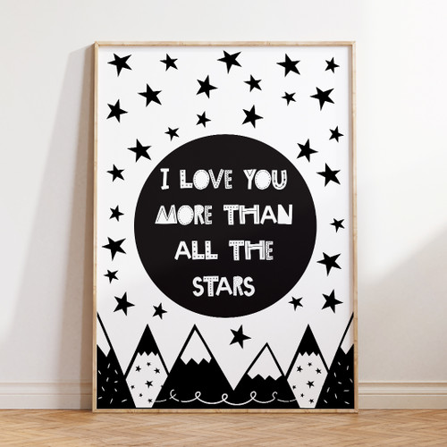 Starry Night Love Print - Ready To Print | Design 20655