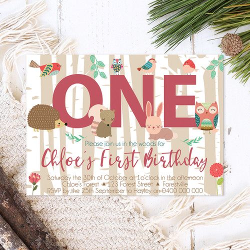 Blushwood Friends Birthday Invitation - Personalised For You | Design 20205