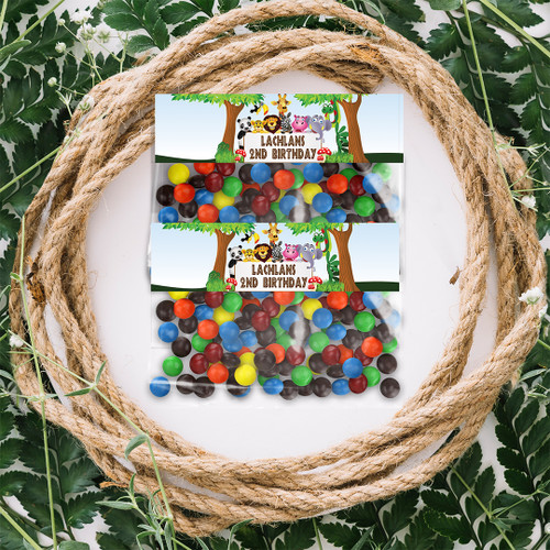 Jungle Friends Birthday Bag Topper - Personalised For You | Design 20198
