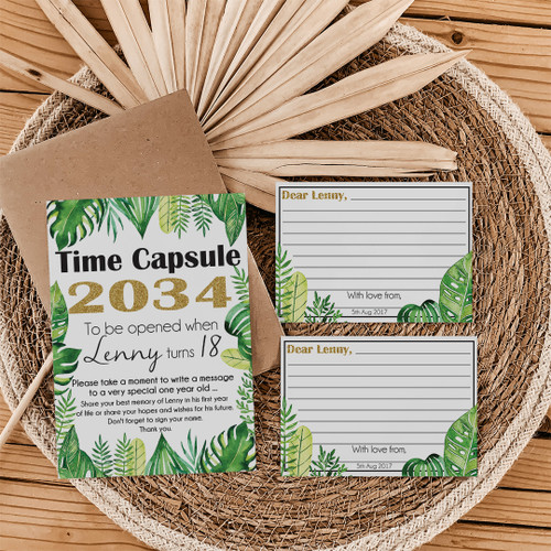 Tropical Whisper Birthday Time Capsule - Personalised For You | Design 20294