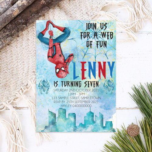 Superhero Birthday Invitation - Personalised For You | Design 21011