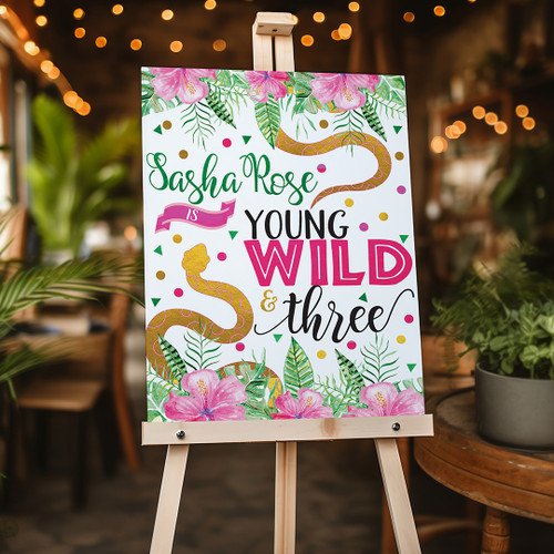 Reptiles Birthday Portrait Sign - Personalised For You | Design 20473