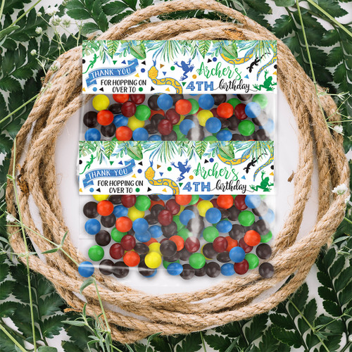 Reptiles Birthday Bag Topper - Personalised For You | Design 20938