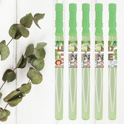 Jungle Animals Birthday Bubble Labels - Personalised For You | Design 20597