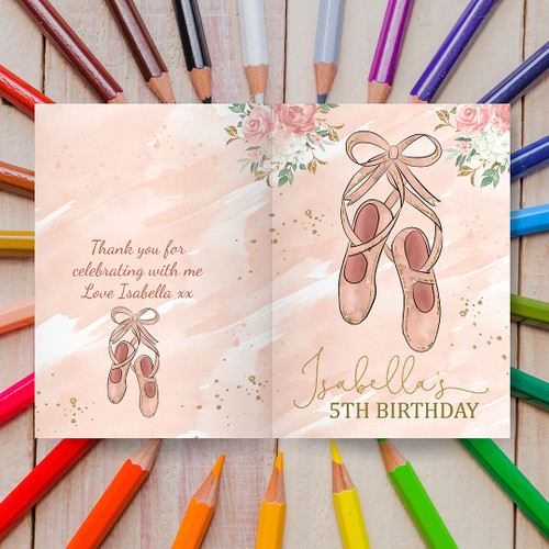 Ballet Colouring Book - Personalised For You | Design 20518
