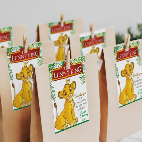Crowned Lion Tags - Personalised For You | Design 20381 White