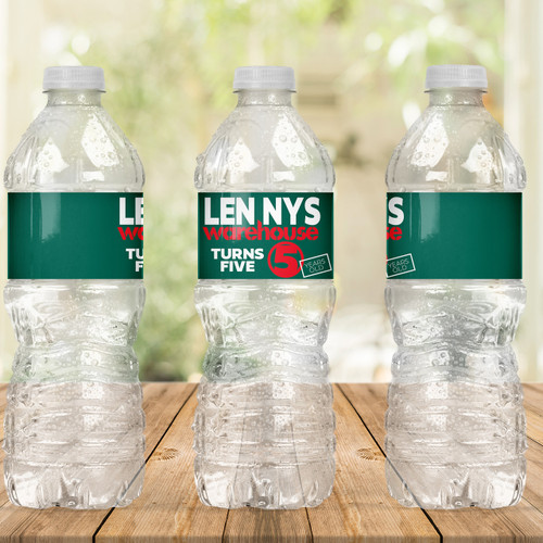 Little Tradie Warehouse Birthday Drink Labels - Personalised For You | Design 20431