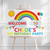 Rainbow Birthday Landscape Sign - Personalised For You | Design 20028