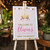 Sleepy Unicorn Birthday Portrait Sign - Personalised For You | Design 20211 Pink