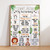 Jungle Animals Birthday Milestone Board - Personalised For You | Design 20240 White