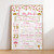 Confetti Princess Birthday Milestone Board - Personalised For You | Design 20099 White
