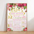 Roses Baby Shower Milestone Board - Personalised For You | Design 20242 White