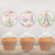 Rabbit Birthday Cupcake Toppers - Personalised For You | Design 20467 Pink