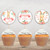 Boho Bunny Birthday Cupcake Toppers - Personalised For You | Design 20587