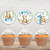 Teddy Bear Birthday Cupcake Toppers - Personalised For You | Design 20391 Blue