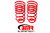 BMR 10-15 5th Gen Camaro V8 Rear Lowering Springs - Red