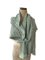 fern wrap | aqua + cream