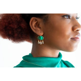 malachite earrings