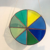 stained glass mood wheel | blue/green