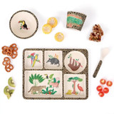 divided plate set - amazon jungle