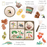 divided plate set - amazon jungle