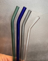 glass straws cool tones