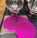meet coasters | hot pink