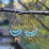 amazonite drop earrings