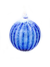 cobalt blue glass ornament