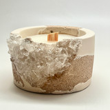 terra geode crystal candle 