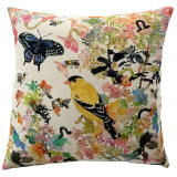 gold finch pillow