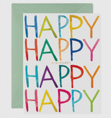 happy happy birthday card