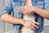 continual bangle bracelet | gold
