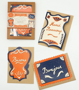 From Paris with Love Card Set | Art Deco A6 Greeting Cards