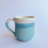 Hand‑Thrown 16 oz Ceramic Mug - robin's egg