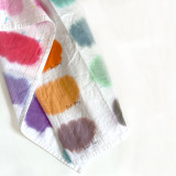 Hand-Painted Artist Tea Towel - Color Study Design (27" x 27")