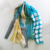 linen banjo scarf | sea