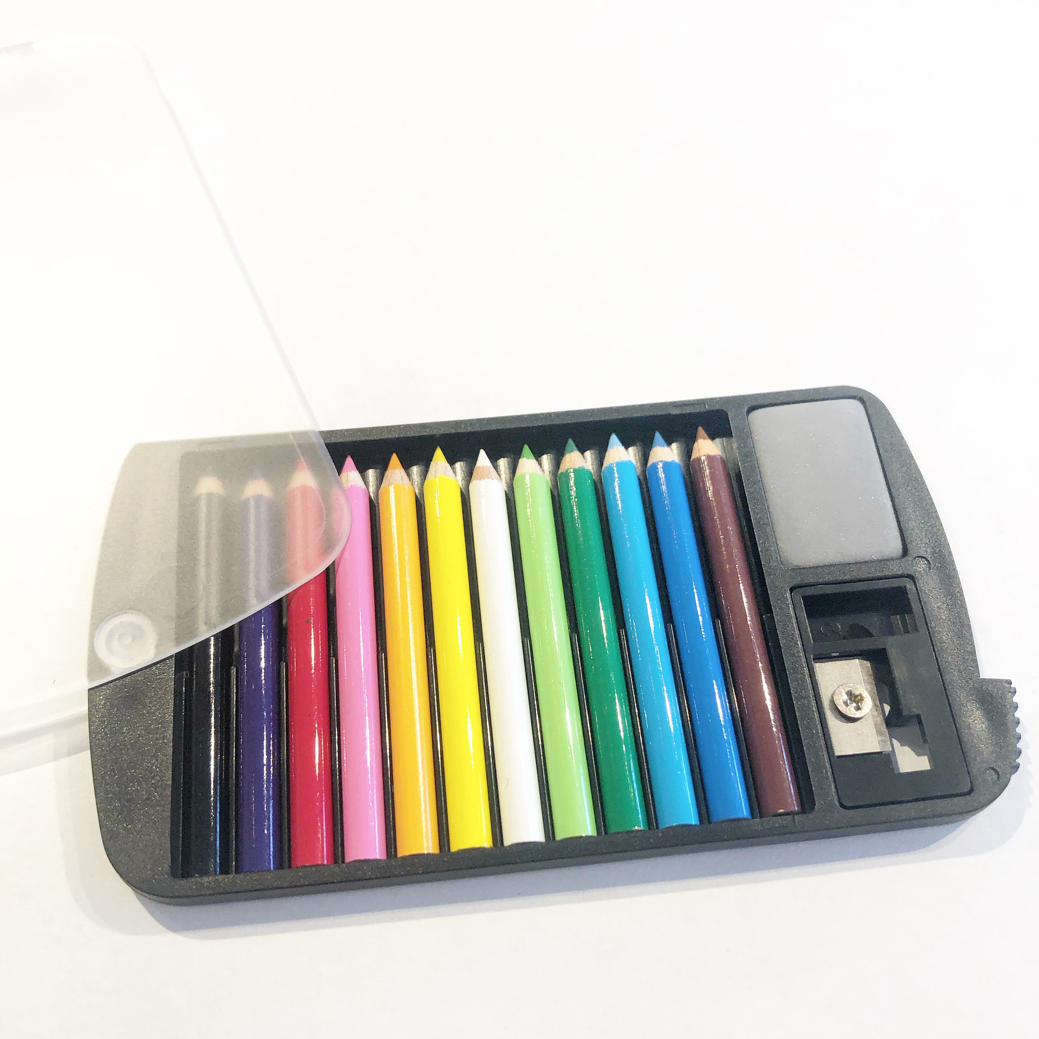 Metallic Colored Pencil Set with Pencil Sharpener